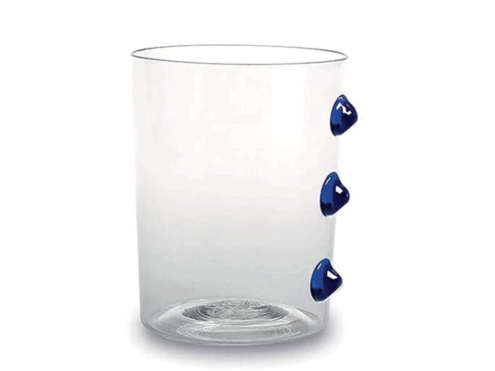 Ποτήρι Νερού Petoni PT00107 370ml Blue-Clear Zafferano Γυαλί