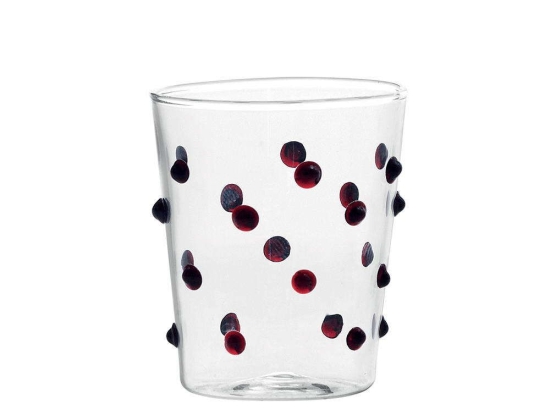 Ποτήρι Party Junior PY00304 95ml Red-Clear Zafferano Γυαλί