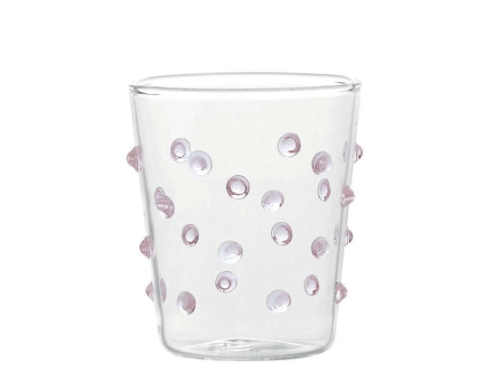 Ποτήρι Party Junior PY00308 95ml Pink-Clear Zafferano Γυαλί