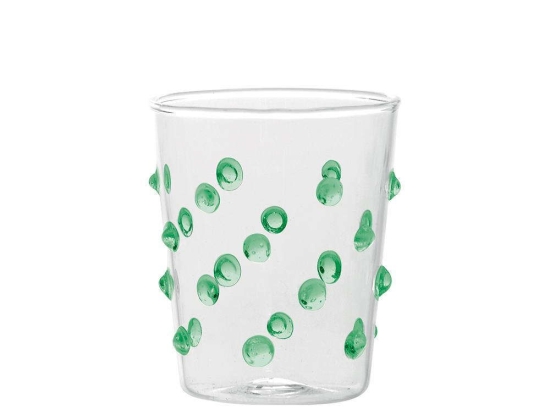 Ποτήρι Party Junior PY00313 95ml Green-Clear Zafferano Γυαλί