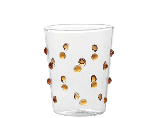Ποτήρι Party Junior PY00318 95ml Gold-Clear Zafferano Γυαλί