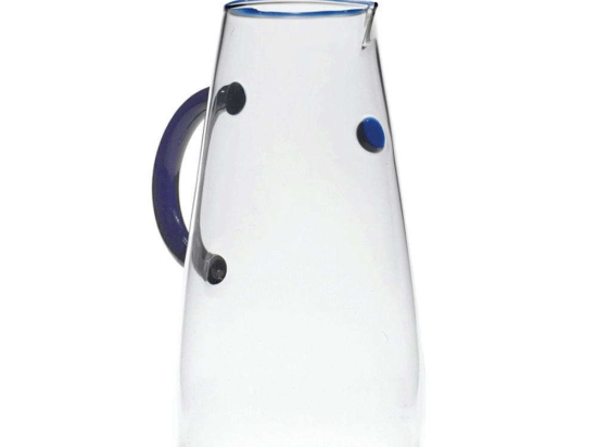 Κανάτα Uniche UN00707 11x22cm 1400ml Blue-Clear Zafferano Γυαλί