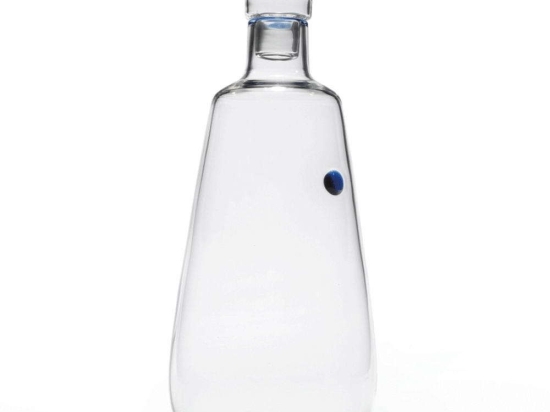 Καράφα Με Πώμα Uniche UN01207 9,5x24,5cm 850ml Blue-Clear Zafferano Γυαλί