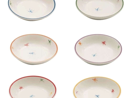 Πιάτο Βαθύ Asterisco AST0500 Φ22cm Multi Zafferano Κεραμικό