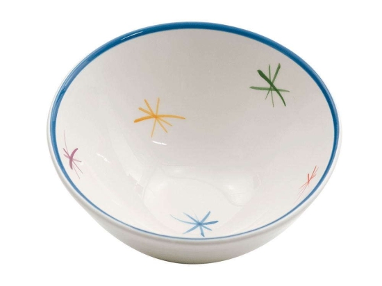 Σαλατιέρα Asterisco AST0600 Φ22cm Blue-Multi Zafferano Small Κεραμικό