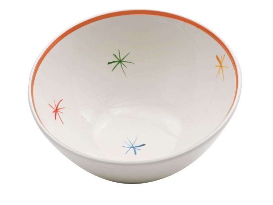 Σαλατιέρα Asterisco AST0700 Φ25cm Orange-Multi Zafferano Medium Κεραμικό