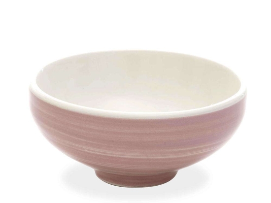Μπωλ Δημητριακών Pàtera PA70708 Φ14x5,4cm 400ml Pink-White Zafferano Κεραμικό