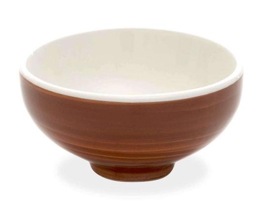 Μπωλ Δημητριακών Pàtera PA80811 Φ12x4,6cm 250ml Brown-White Zafferano Κεραμικό