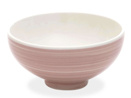 Μπωλ Σερβιρίσματος Pàtera PA90908 Φ18x8cm 900ml Pink-White Zafferano Κεραμικό