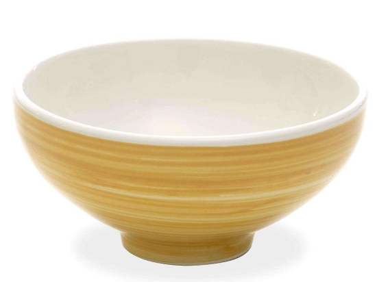 Μπωλ Σερβιρίσματος Pàtera PA90918 Φ18x8cm 900ml Yellow-White Zafferano Κεραμικό