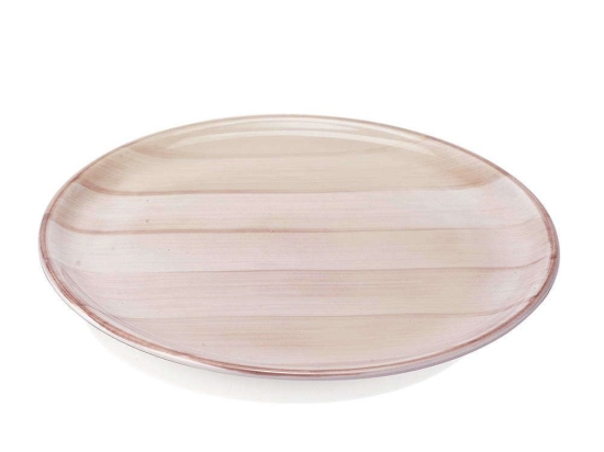 Πιάτο Ρηχό Striche SK00400 Φ27cm Beige Zafferano Κεραμικό