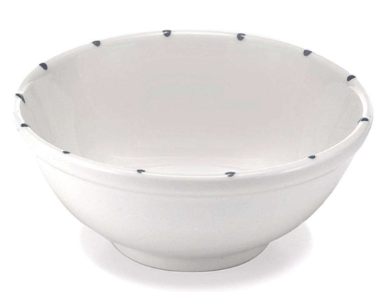 Σαλατιέρα Striche SK01014 Φ21cm White-Grey Zafferano Small Κεραμικό