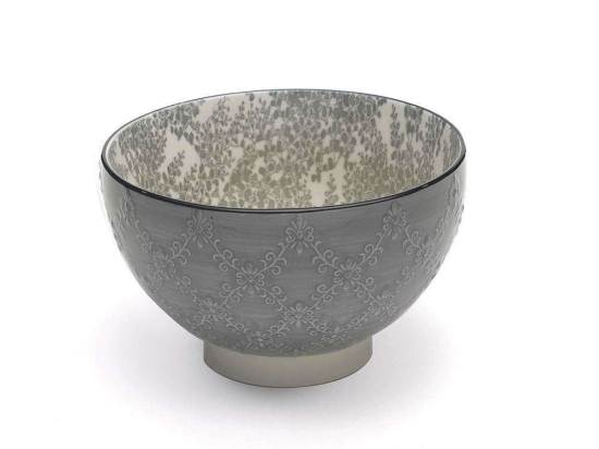 Μπωλ Δημητριακών Tue Tex TU00314 Φ11,5cm Grey Zafferano Κεραμικό