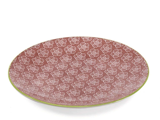 Πιάτο Ρηχό Tue TU00408 Φ26,5cm Pink Zafferano Κεραμικό