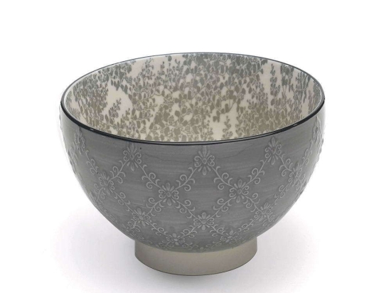 Μπωλ Σερβιρίσματος Tue Tex TU00914 Φ20,3cm Grey Zafferano Κεραμικό