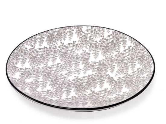 Πιάτο Γλυκού Tue TU00414 Φ21,5cm Grey Zafferano Κεραμικό