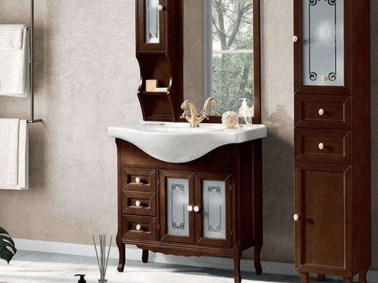 Στήλη Μπάνιου Mara 35x33x170cm Walnut Bluelife Ξύλο