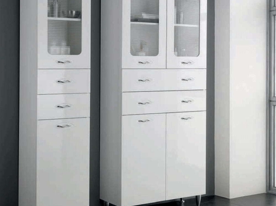 Στήλη Μπάνιου Patty 34x34x195cm Glossy White Bluelife Mdf
