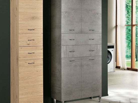 Στήλη Μπάνιου Patty 34x34x195cm Oak Bluelife Mdf