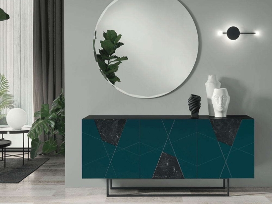 Μπουφές Adel 180x50x80cm Teal-Multi Capodarte