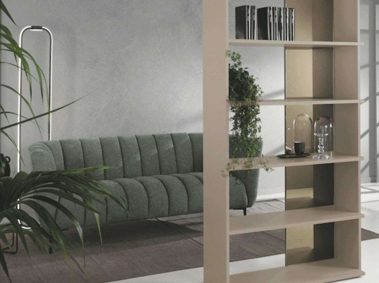 Βιβλιοθήκη Julio 104x35x185cm Warm Grey-Gold Capodarte