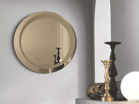 Καθρέπτης Levi Φ90cm Bronze Capodarte Γυαλί