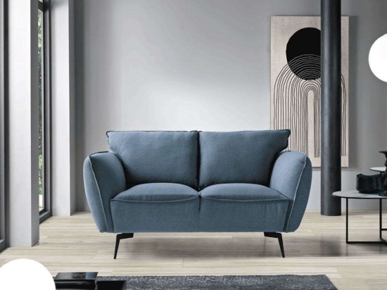 Καναπές Διθέσιος Nicolas 158x88x80cm Aquamarine Capodarte