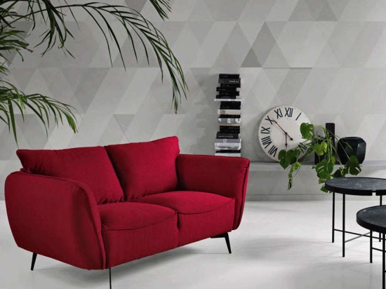 Καναπές Διθέσιος Nicolas 158x88x80cm Red Capodarte