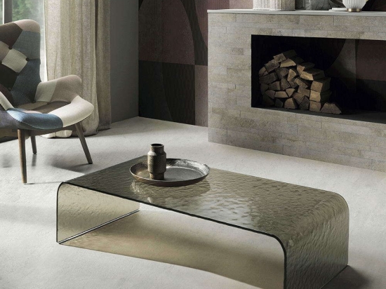 Τραπεζάκι Σαλονιού Giano 110x55x30cm Bronze Capodarte