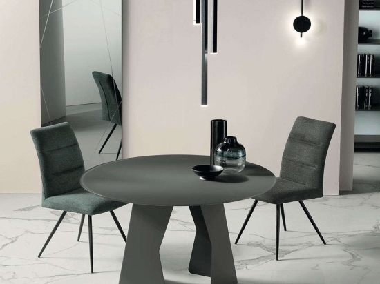 Τραπέζι Cassius 120x76cm Anthracite Capodarte