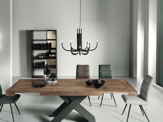 Τραπέζι Επεκτεινόμενο Karma 160x90x76cm Teak Capodarte