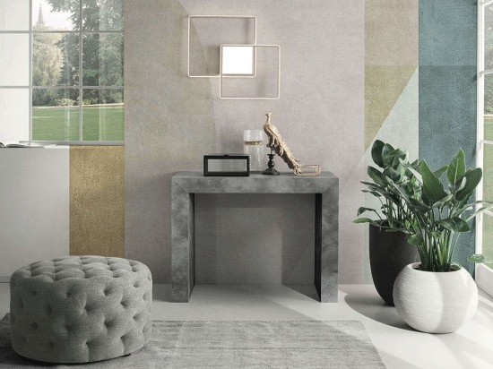 Τραπέζι Επεκτεινόμενο- Κονσόλα Marta 95x45x76cm Concrete Capodarte
