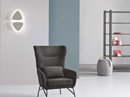 Πολυθρόνα Fry FRY/ANTRACITE 65x75x46/100cm Anthracite Ikone Casa