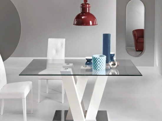 Τραπέζι Ennio ENNIO/BIANCO 160x90x77cm White Ikone Casa