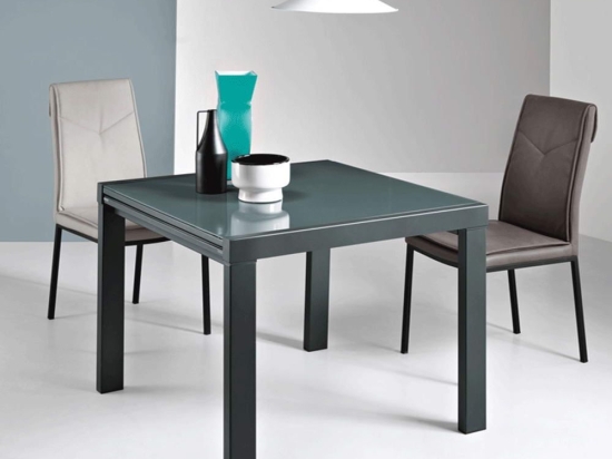 Τραπέζι Επεκτεινόμενο Franz FRANZ/90.ANTRACITE 90/180x90x75cm Anthracite Ikone Casa