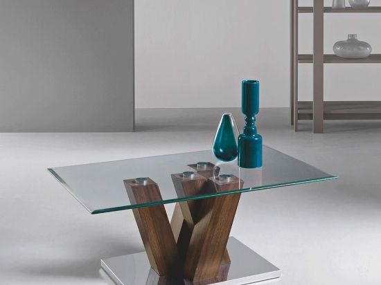 Τραπέζι Σαλονιού Yuri YURI/TEAK 100x60x40cm Teak Ikone Casa