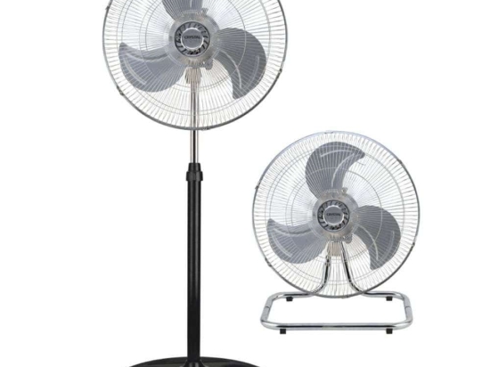 Ανεμιστήρας 2 Σε 1 Air Metal 17918 Φ45cm 80W Black-Chrome Crystal Home