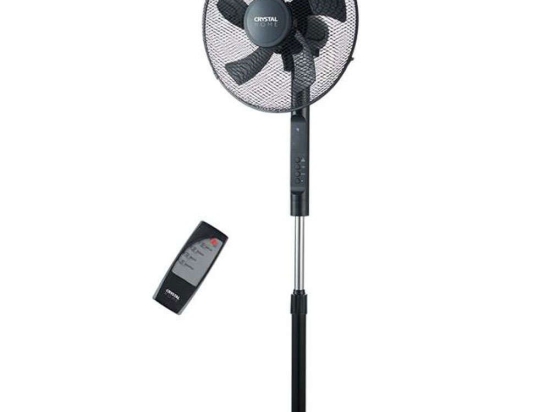 Ανεμιστήρας Με Τηλεχειριστήριο Air Comfort Control 17925 Φ40cm 55W Black Crystal Home