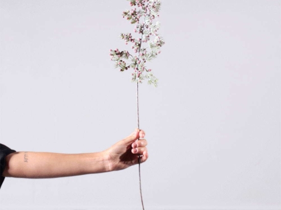 Τεχνητό Κλαδί Πεύκο Με Μούρα 2731-7 13x70cm Pink Supergreens Πολυέστερ