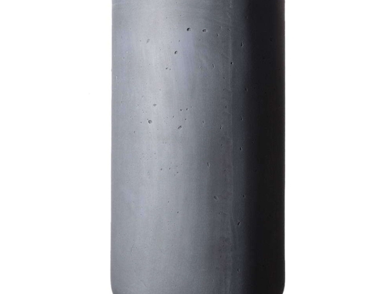 Κασπώ Πήλινο Κύλινδρος L Rocky C-9050-8 42x42x70cm Grey Supergreens Πηλός