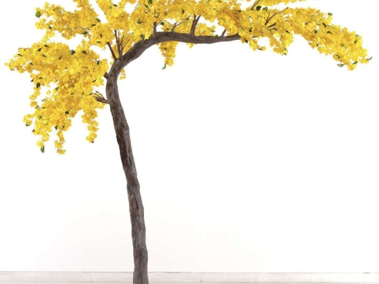 Τεχνητό Δέντρο Βουκαμβίλια 3930-6 320cm Yellow Supergreens Πλαστικό, Ύφασμα