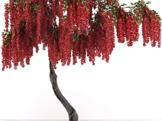 Τεχνητό Δέντρο Γλυσίνια 6040-6 210x340cm Red Supergreens Υαλοβάμβακας
