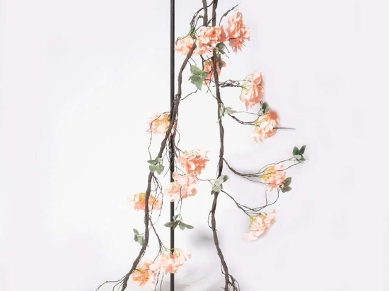 Τεχνητή Γιρλάντα Ορτανσία 2161-7 300cm Pink Supergreens Polyurethane