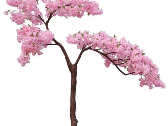 Τεχνητό Δέντρο Κερασιά 7611-6 250cm Fuchsia Supergreens Πλαστικό, Ύφασμα