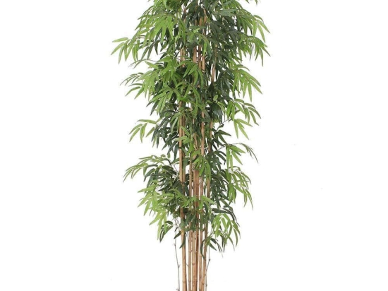 Τεχνητό Δέντρο Μπαμπού Lucky 1430-6 213cm Green Supergreens Ύφασμα,Bamboo
