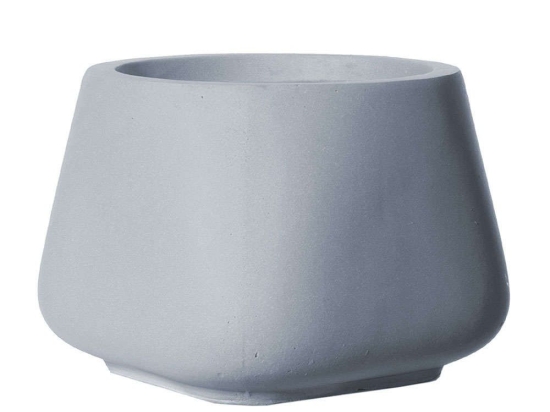 Κασπώ Πήλινο Regal A-6270-8 23x23x18cm Grey Supergreens Πηλός