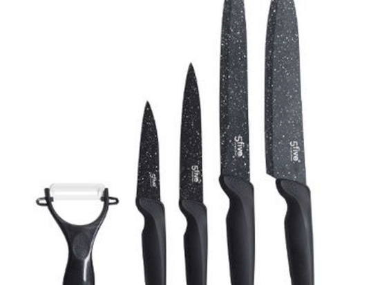 Μαχαίρια (Σετ 5Τμχ) 151268 Black 5Five Simply Smart Ανοξείδωτο Ατσάλι