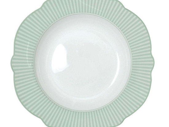 Πιάτο Βαθύ Floraison 1051FLRA Φ23cm Green-White Easy Life Πορσελάνη