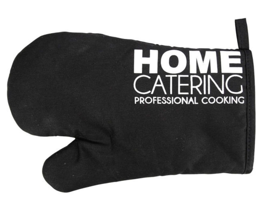 Γάντι Κουζίνας Home Catering 01120240 18x28 Black Gusta 100% Βαμβάκι