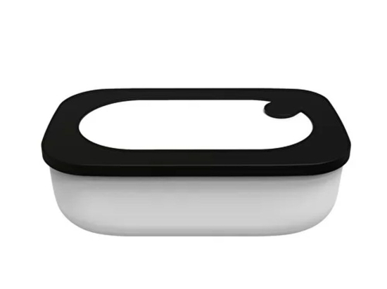 Φαγητοδοχείο Store&Go 17110011 900ml White-Black Guzzini Σιλικόνη,Πλαστικό